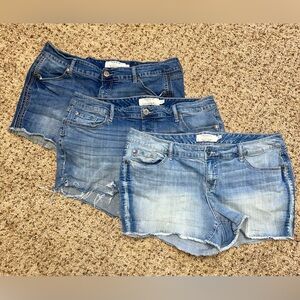 Torrid Sz 16 Cutoff Jean Shorts Lot